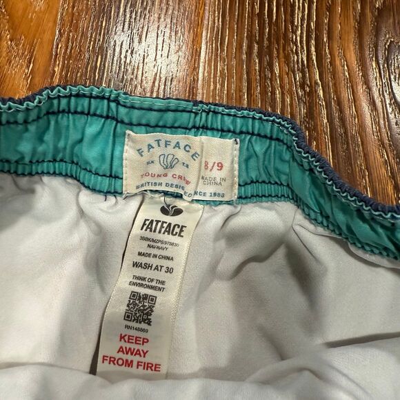 Fatface Shorts Boys Size 8 / 9 Blue Swim‎ Trunks - Picture 5 of 5